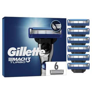 Gillette Mach3 Lame Mach3 Turbo, 6 lames