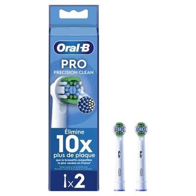 Oral B Brossette Precision Clean Avec Technologie CleanMaximiser, 2 brossettes