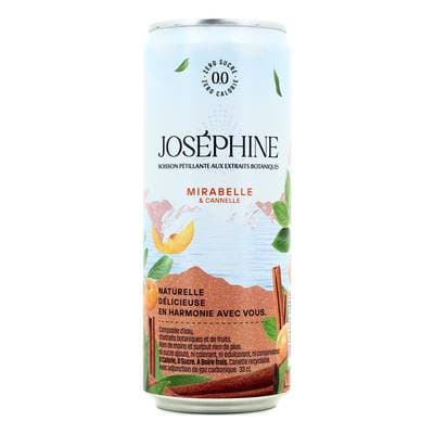 Josephine Eau pétillante aromatisée mirabelle cannelle, 33cl