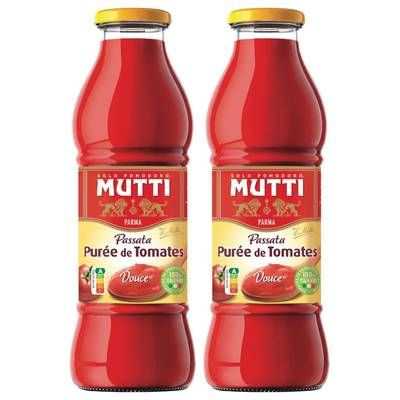 Mutti Purée de Tomates - Passata, Lot de 2x560g