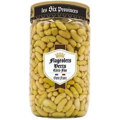 Les Six Provinces Flageolets Verts Extra Fins, 660g