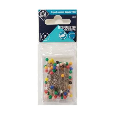 3040695800292 - Style couture - Epingle tête perlés de couleurs