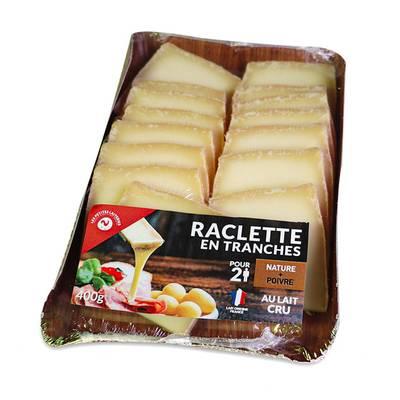 3760007481192 - Les Petites Laiteries - Raclette Nature et Poivre - Lait de vache cru