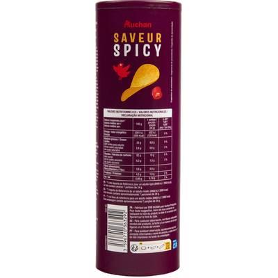 3596710363292 - Auchan - Chips tuiles saveur spicy