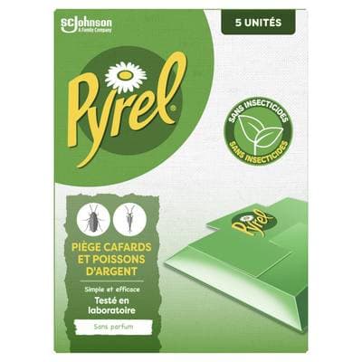 Pyrel Piège cafard et poissons d'argent sans parfum, 5 pièces