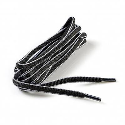 De Clermont Lacets ovoïde noir pour chaussure de sport, 120 cm 2 pièces