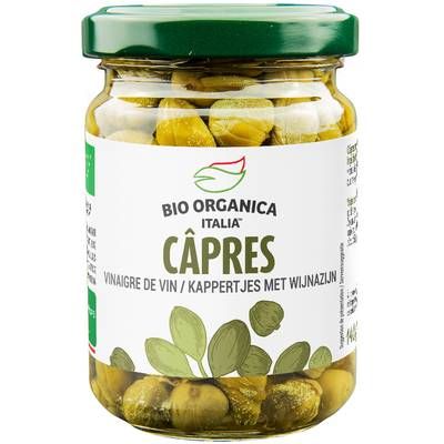 Bio Organica Italia Câpres bio au vinaigre, 140g
