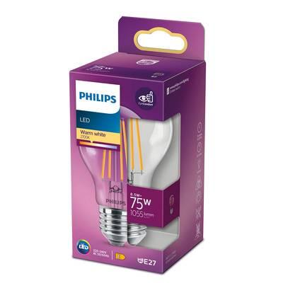 8718699762995 - Philips - Ampoule E27- 8,5W LED Classique Transparente Blanc Chaud