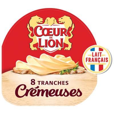 Président Coeur de Lion tranches crémeuses, 8 tranches - 150g