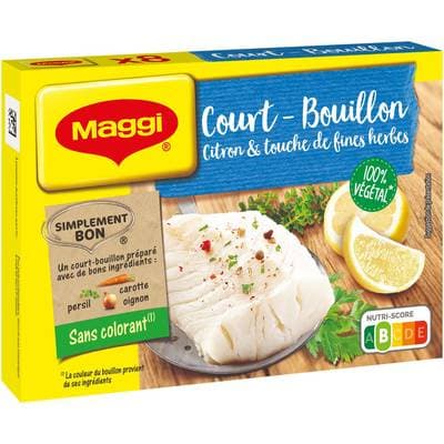 Maggi Court Bouillon Citron et Touche de Fines Herbes, 89,5g