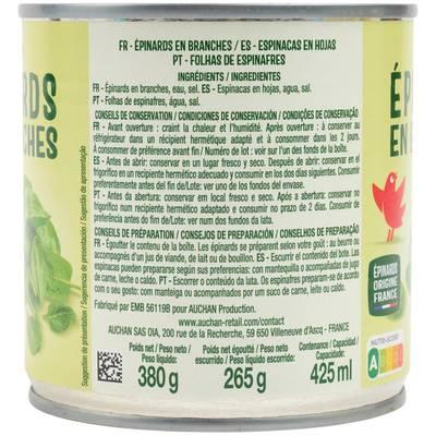 3596710401710 - Auchan - Epinards en branches