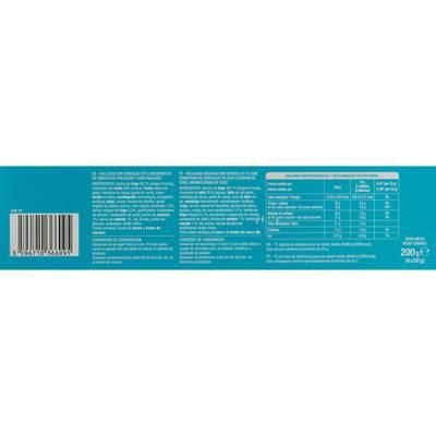 3596710366095 - Auchan - Biscuits sablés aux céréales nappés chocolat au lait et coco