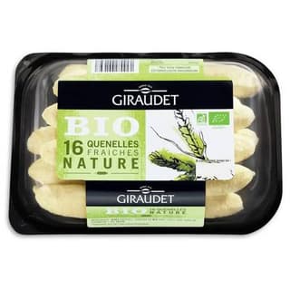 Giraudet Quenelles fraîches nature bio, 16 pièces - 320g