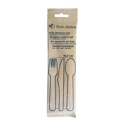 First Choice Kit couvert fourchette couteau cuillère serviette, 1 pièce