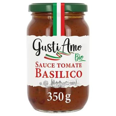 Gusti Amo Sauce Tomate Basilic Bio, 350g