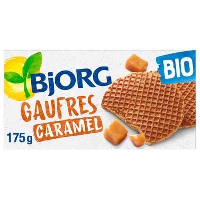3229820788098 - Bjorg - Gaufres au caramel Bio