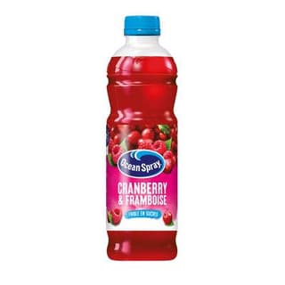 Ocean Spray Boisson cranberry framboise sans sucres ajoutés, 1L