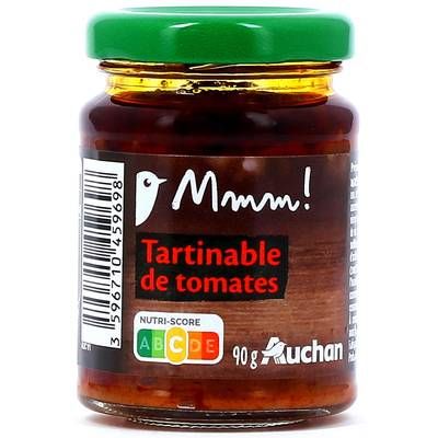 Auchan Mmm! Tartinable de tomates séchées, 90g