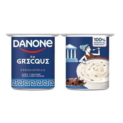 Danone Yaourt à la grecque straciatella, 4x110g