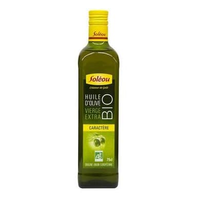 Soléou Huile d'olive vierge extra bio caractère, 75cl