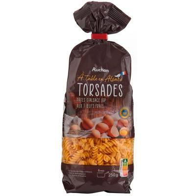 3596710393299 - Auchan Terroir - Pâtes Torsades d'Alsace aux oeufs frais blé français IGP