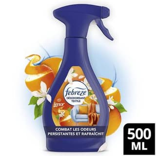Febreze Désodorisant Textile Lenor Agrumes Et Verveine Blanche, 500ml