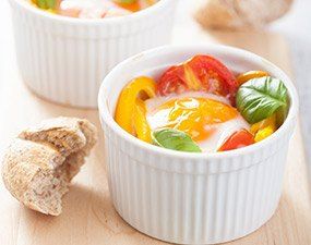 Œufs cocotte au jambon