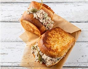 Philadelphia tuna roll sandwich