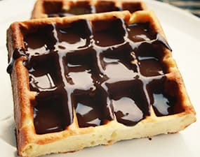 Gaufres au cacao sans gluten
