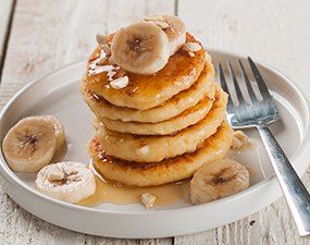 Pancakes aux flocons sans beurre et sans lait