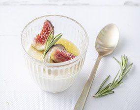 Panna cotta figue-romarin au Philadelphia