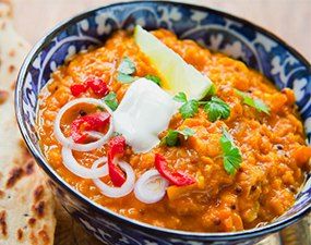 Dahl de lentilles corail