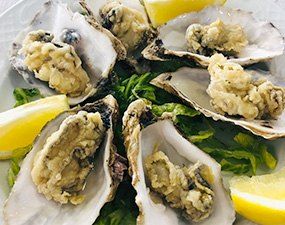 Huitres panées et frites