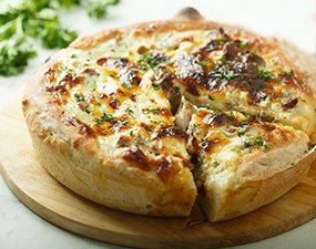 Quiche poireaux, lardons