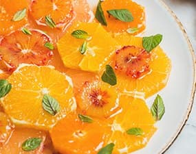 Carpaccio d'oranges aux épices