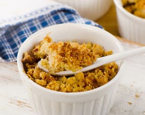 Crumble ananas-passion