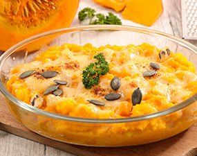 GRATIN DE POTIMARRON AU FENOUIL ET AU GORGONZOLA