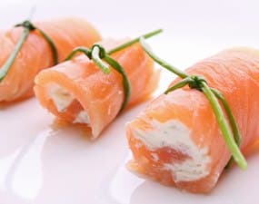 Millefeuilles saumon fumé et fromage frais