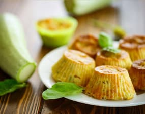Mini muffins aux courgettes sans gluten