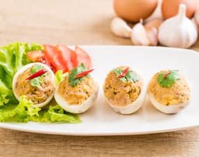 Œufs mimosa au thon