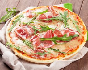 Pizza jambon bio