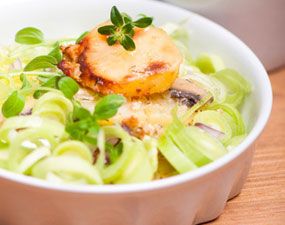 Gratin de poireaux à la brisure de Truffes