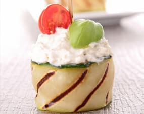 Roulés frais à la courgette bio sans lait et sans gluten