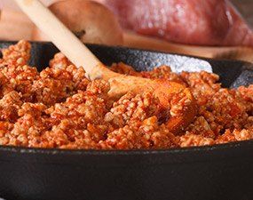 Pâtes sauce bolognaise maison