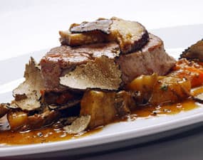 Tagliata de boeuf à l'huile de truffe