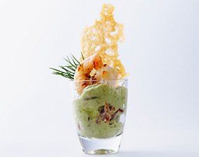 Verrines de langoustes à l'avocat