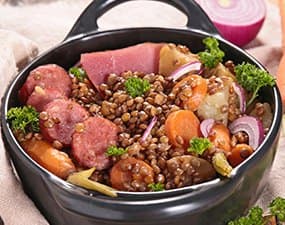 Petit salé aux lentilles