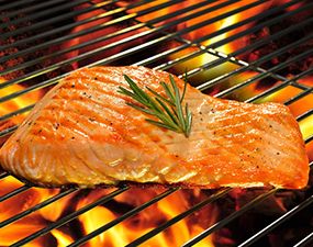 Saumon au sirop d'érable cuit au barbecue