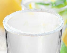 Verre givré de sucre