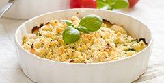 Crumble tomates et piment d'espelette